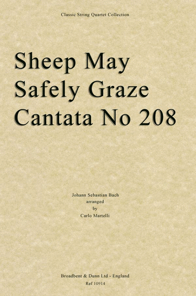 Sheep May Safely Graze, Cantata No. 208