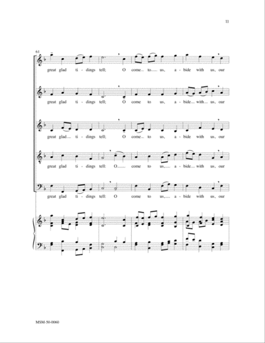 O Little Town of Bethlehem SSATB scores gallery preview page 6