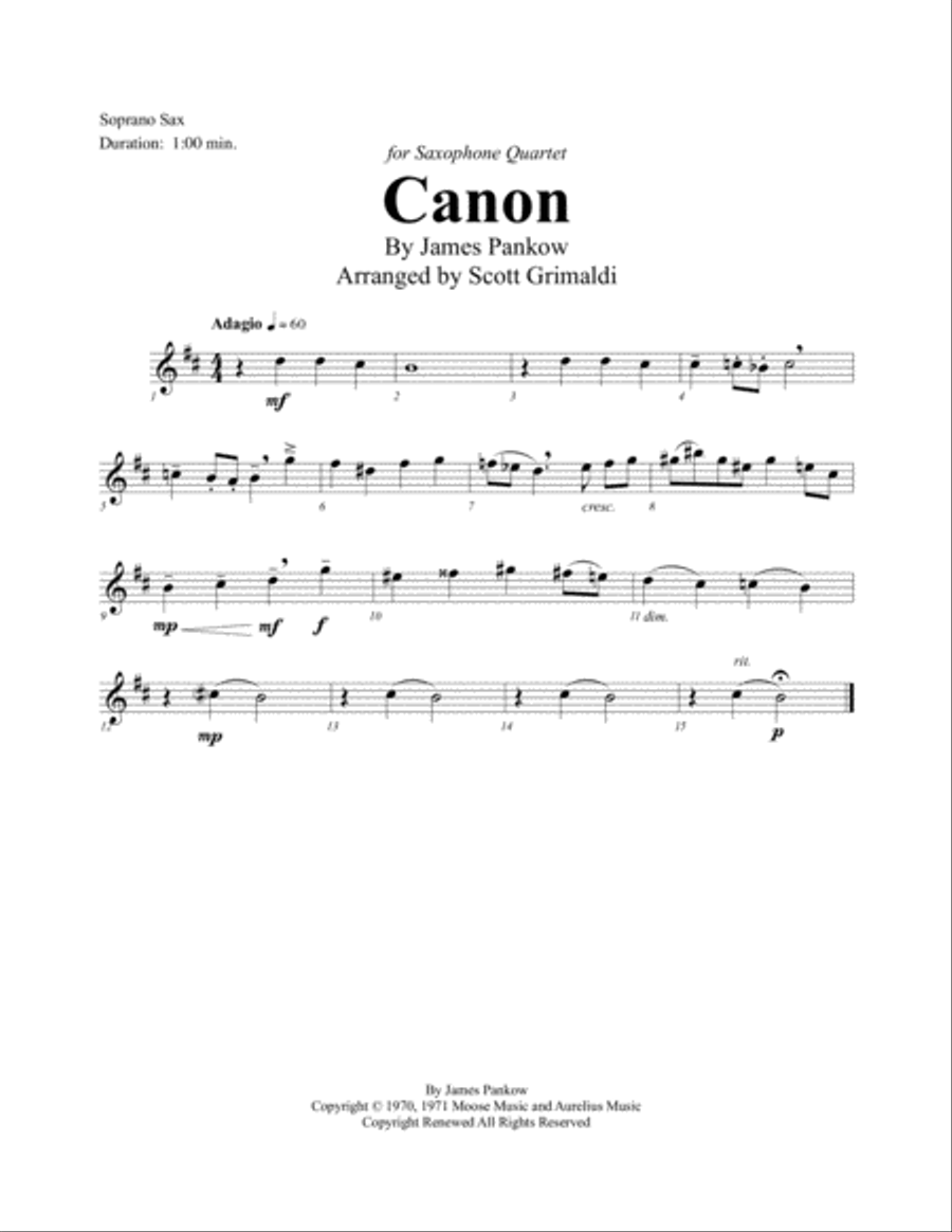 Canon Woodwind Quartet scores gallery preview page 4