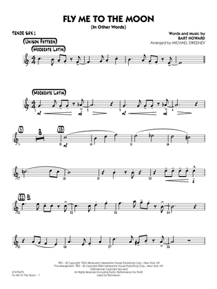 Fly Me To The Moon (In Other Words) (arr. Michael Sweeney) - Tenor Sax 1