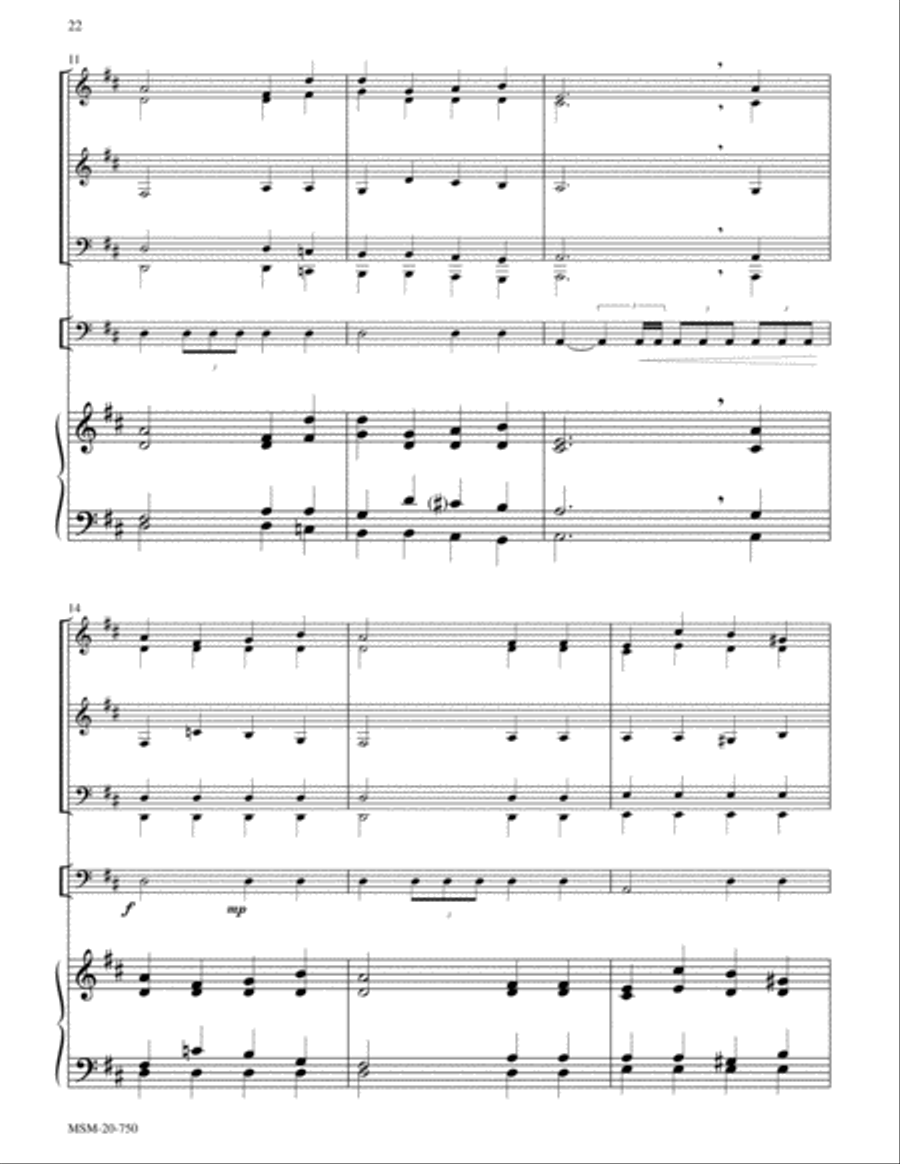 Lead On, O King Eternal (Lancashire) Choir scores gallery preview page 3