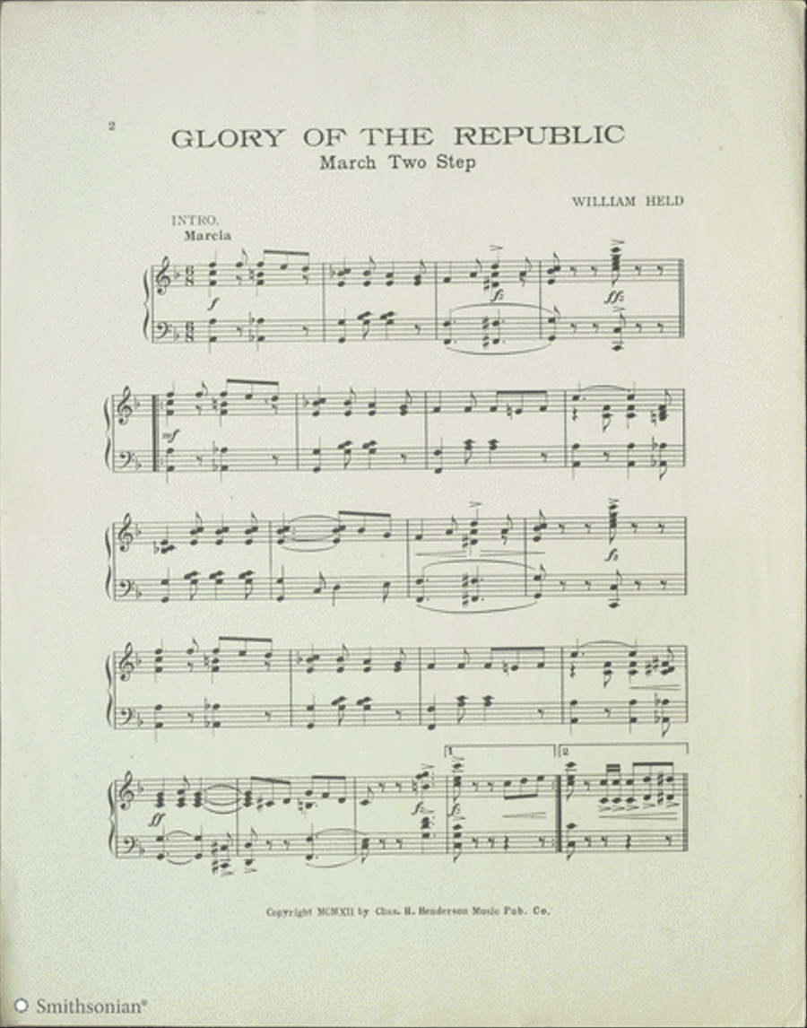 Glory of the Republic Glory of the Republic Piano Solo scores gallery preview page 2