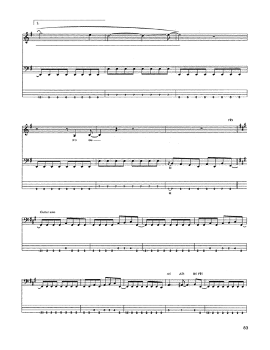 Prince Charming Guitar Tablature scores gallery preview page 6