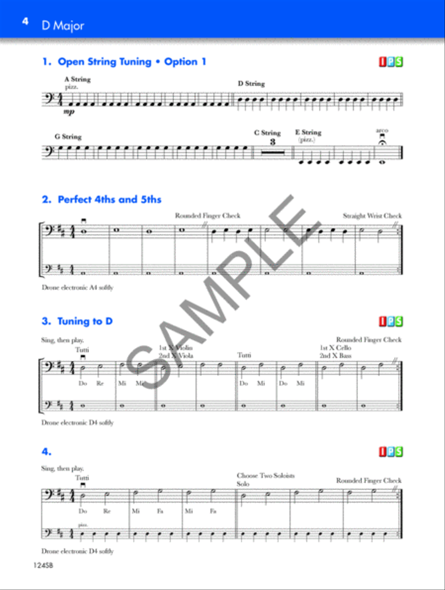 Intonation Basics: A String Basics Supplement - String Bass Orchestra scores gallery preview page 2