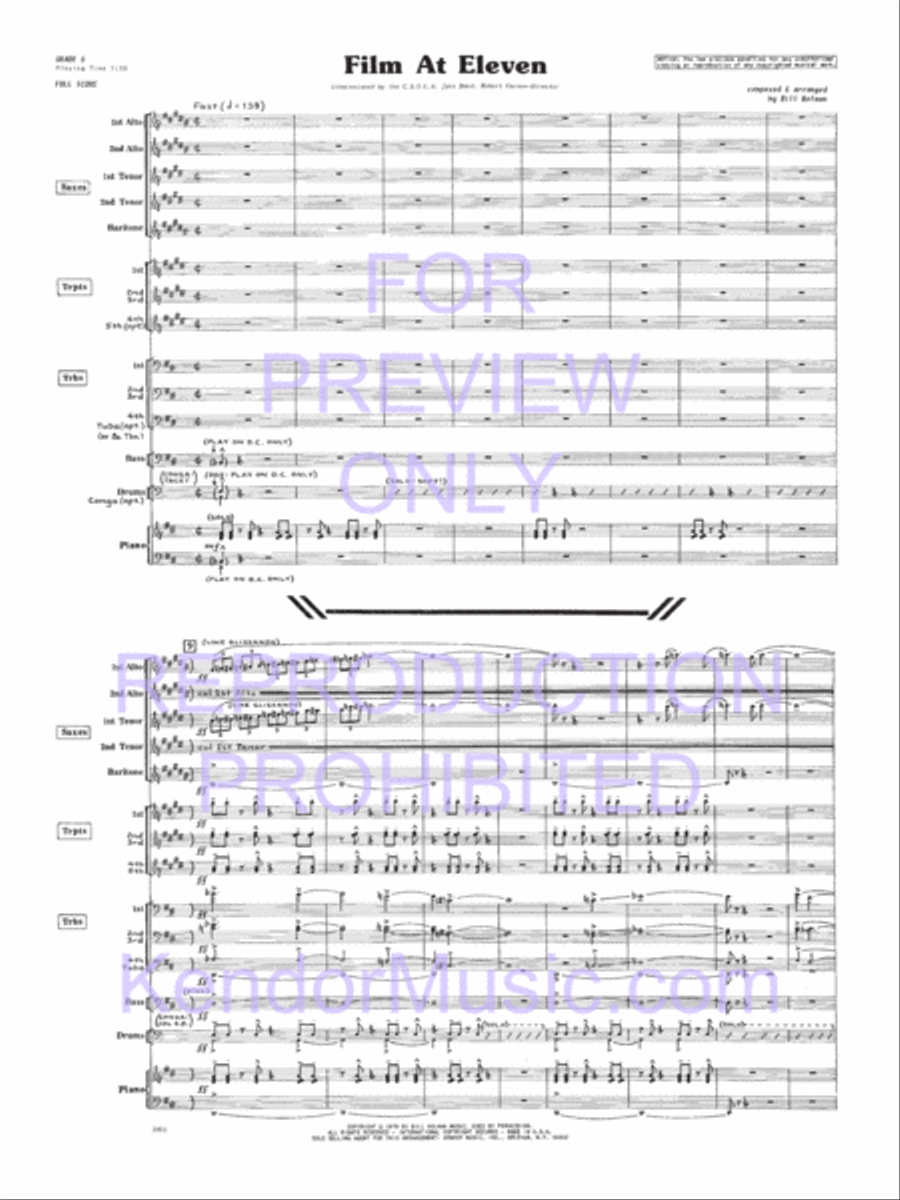 Film At Eleven Film At Eleven Jazz Ensemble scores gallery preview page 2