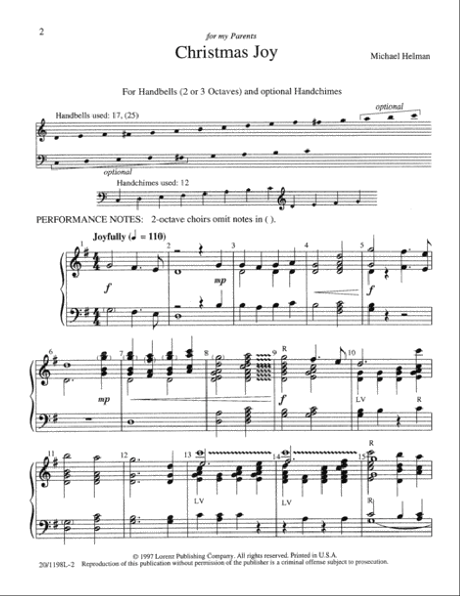Christmas Joy 2-Octaves scores gallery preview page 2
