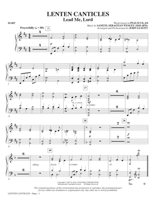 Lenten Canticles (A Passion Cantata) - Harp