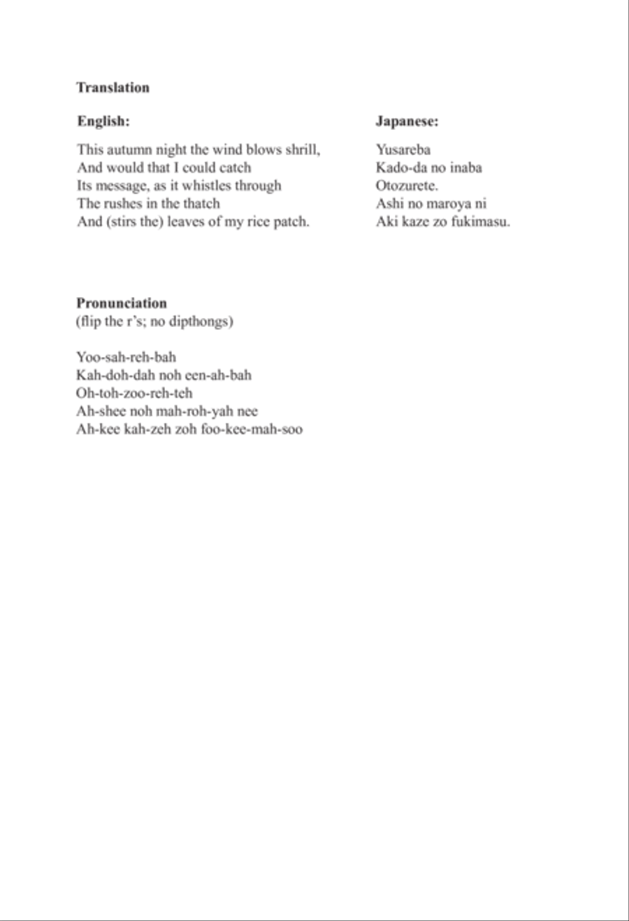 Autumn Night (Yusareba) 3-Part scores gallery preview page 3