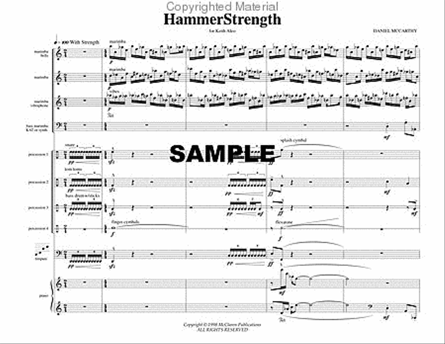 HammerStrength Percussion Ensemble scores gallery preview page 2