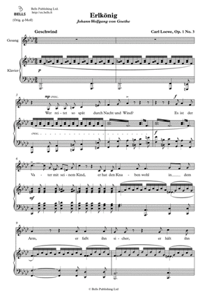 Erlkonig, Op. 1 No. 3 (F minor)