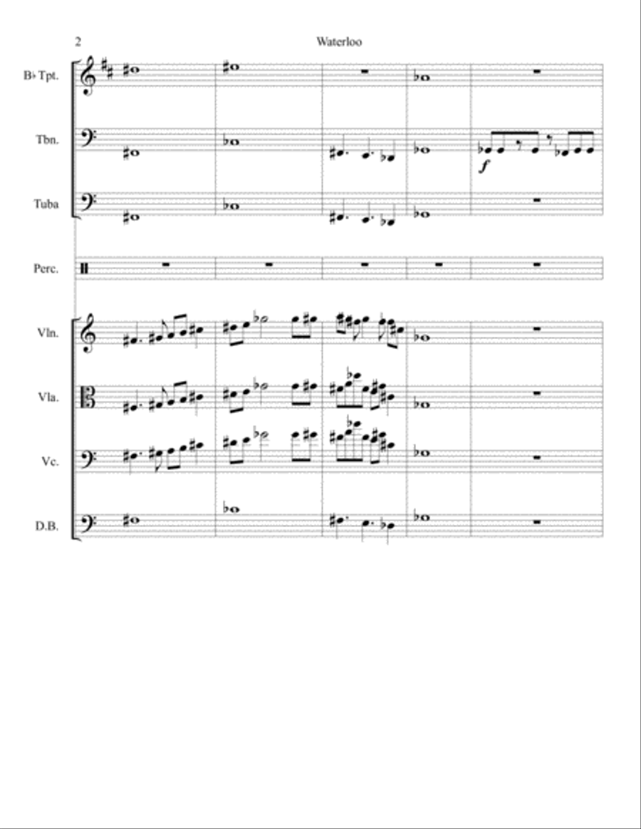 Trafalgar and Waterloo: A Duel Large Ensemble scores gallery preview page 2