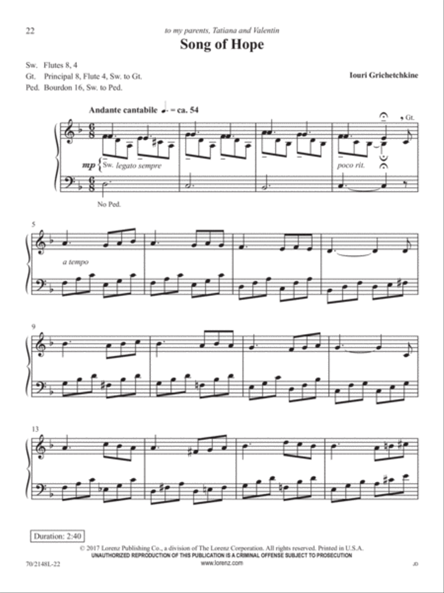 Easy Organ Library, Vol. 64 Organ Solo scores gallery preview page 9
