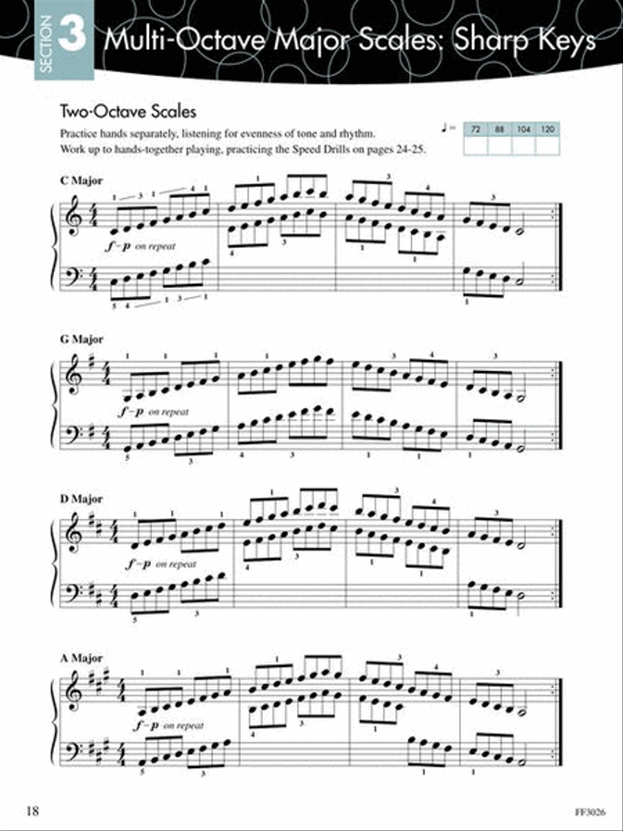 Piano Adventures Scale and Chord Book 3 Piano Method scores gallery preview page 5