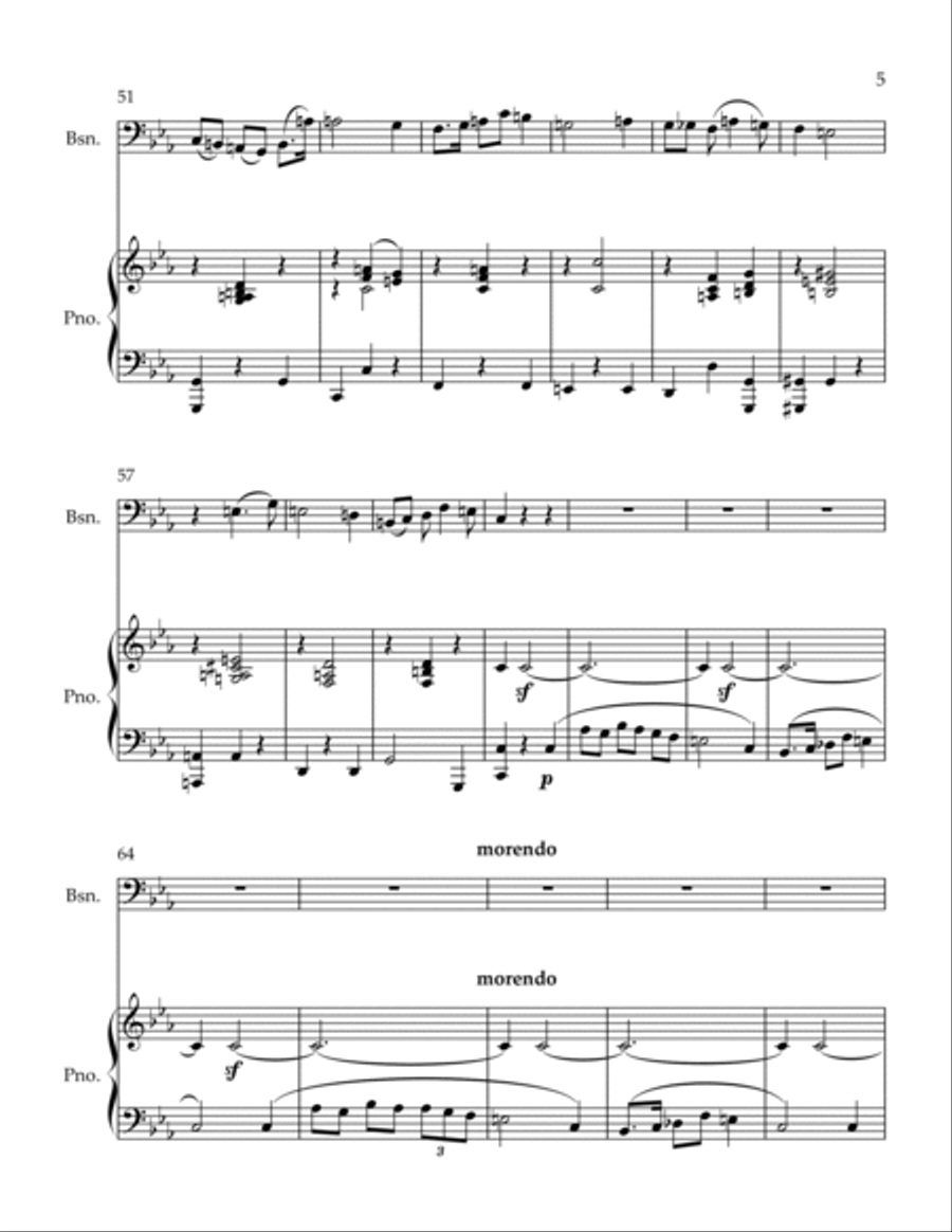 Mazurka Bassoon scores gallery preview page 5