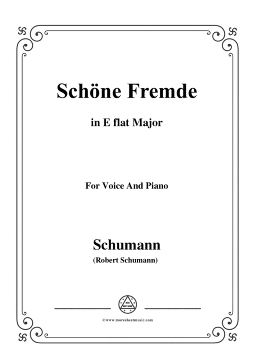 Schumann-Schöne Fremde,in E flat Major,for Voice and Piano image number null