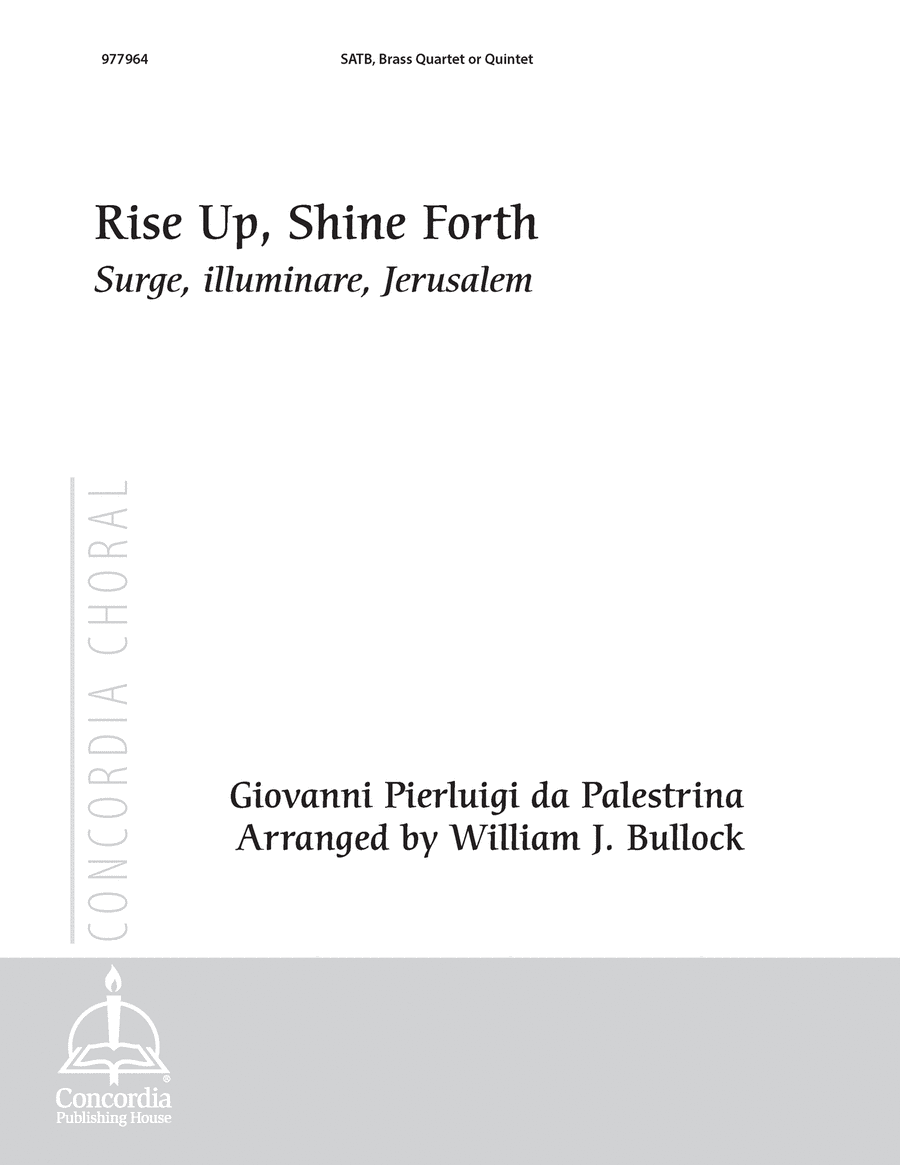 Rise Up, Shine Forth / Surge, illuminare, Jerusalem (Full Score) 4-Part scores gallery preview page 1