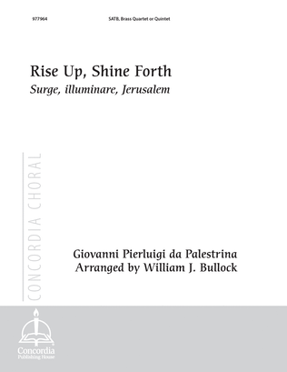 Rise Up, Shine Forth / Surge, illuminare, Jerusalem (Full Score)