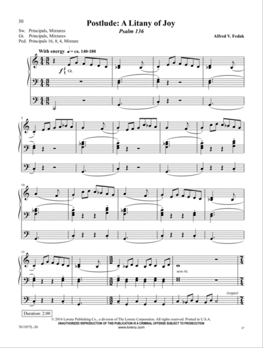 All Nature Sings Organ Solo scores gallery preview page 9