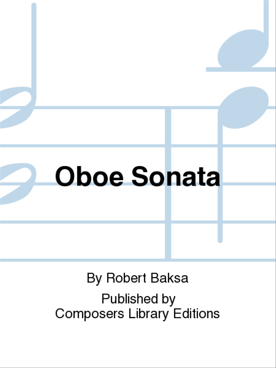 Oboe Sonata Oboe Sonata Chamber Music scores gallery preview page 1
