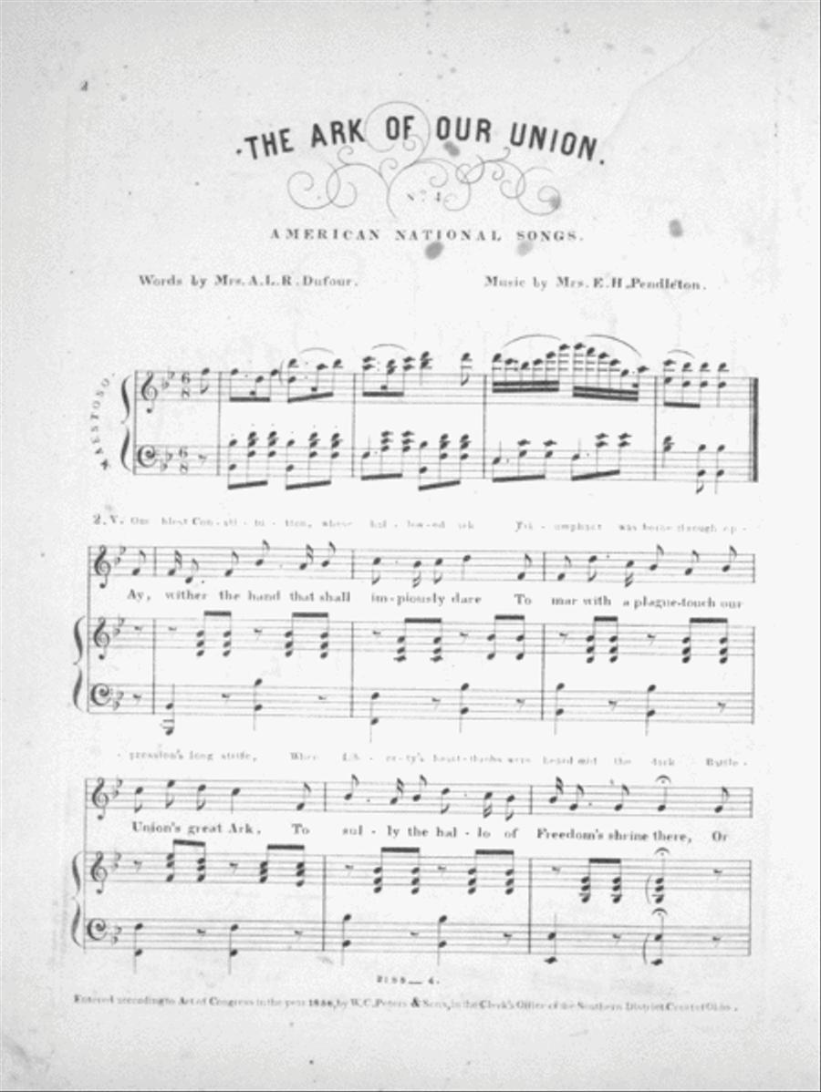 American National Songs. The Ark of Our Union Voice scores gallery preview page 2