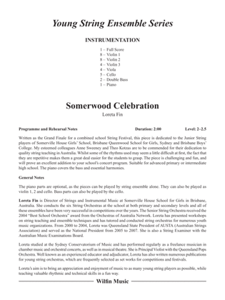 Book cover for Somerwood Celebration: Score