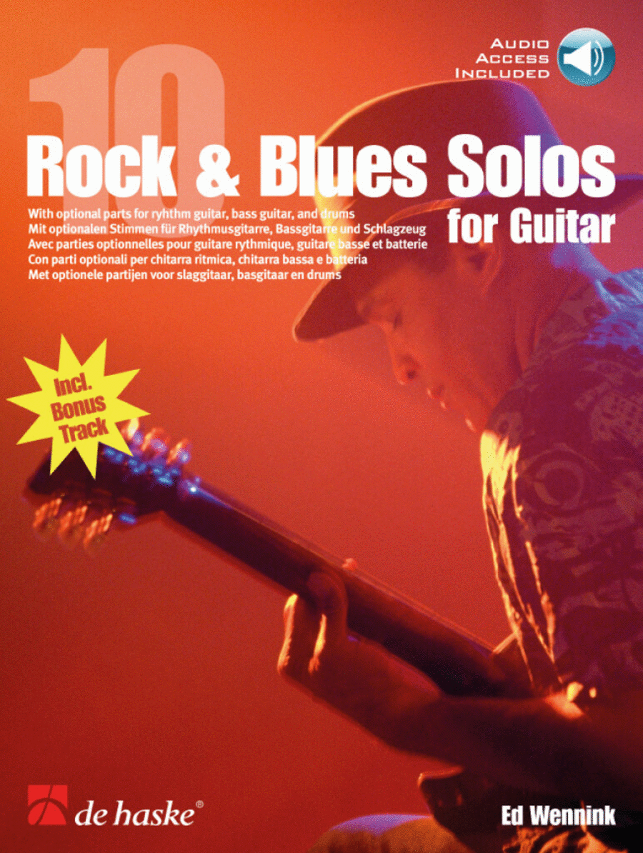 10 Rock & Blues Solos for Guitar Acoustic Guitar scores gallery preview page 1