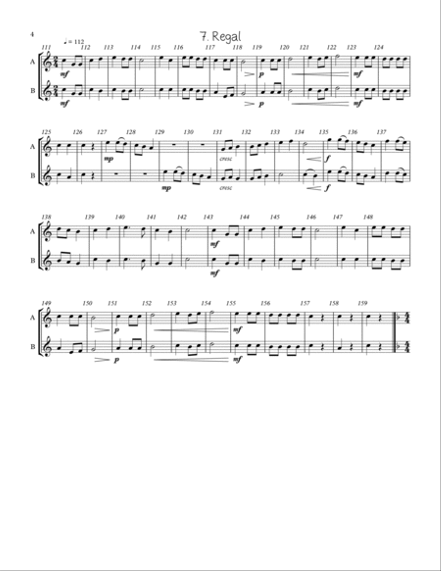 Adaptable Duets for the Young Band Musician Volume One - F Transposition Concert Band scores gallery preview page 4