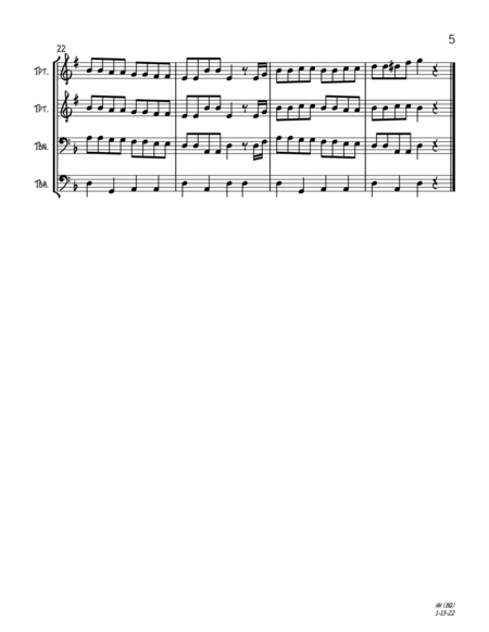 Hanerot Halalu (Brass Quartet) image number null
