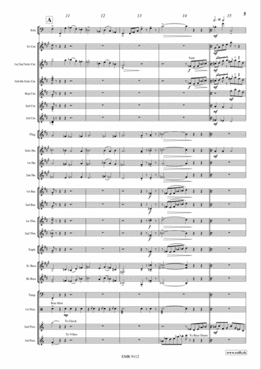 Allegro Maestoso Brass Band scores gallery preview page 6