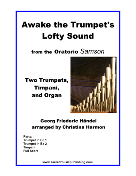 Awake the Trumpet's Lofty Sound – Two Trumpets, Timpani, and Organ image number null