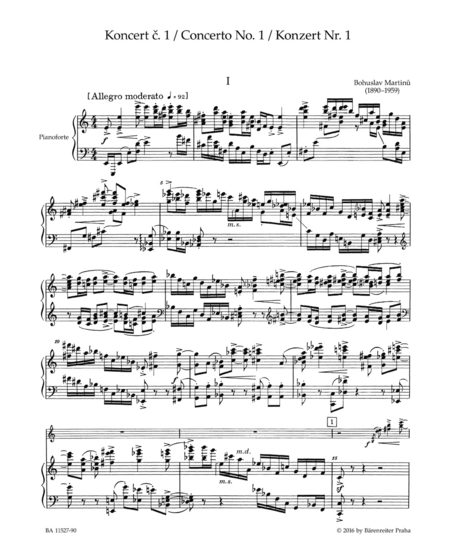 Concerto for Violin and Orchestra no. 1 H 226