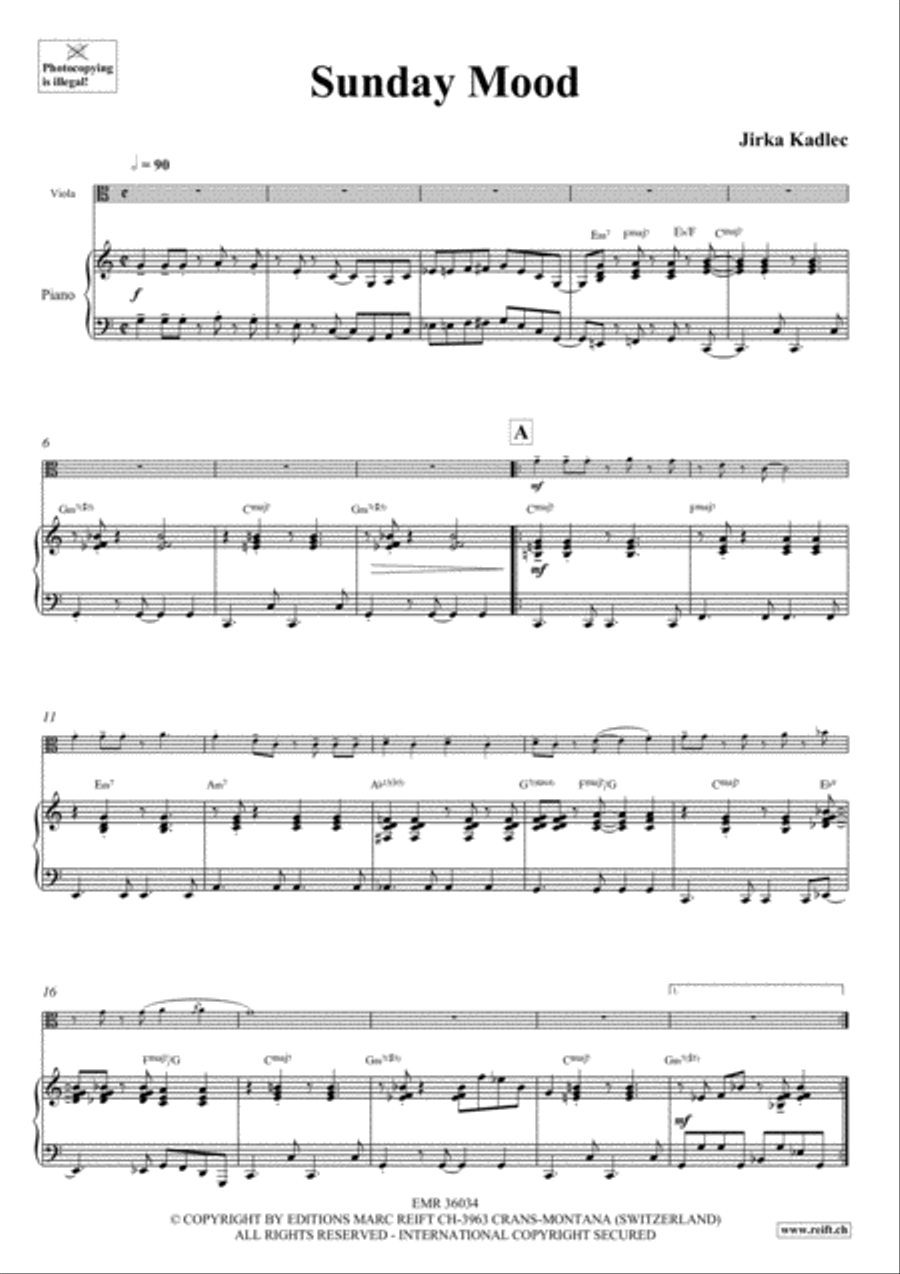Sunday Mood Viola scores gallery preview page 4