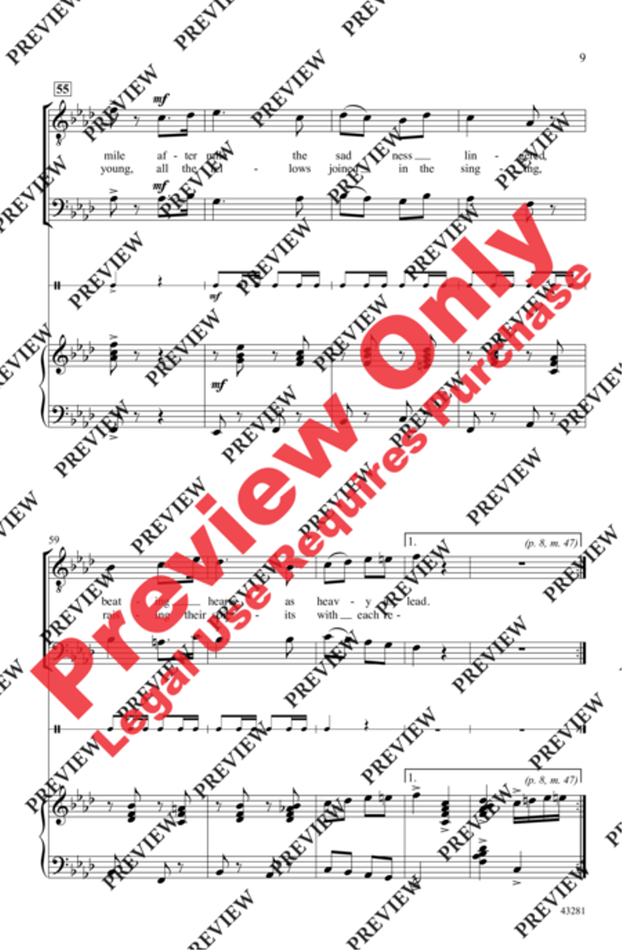 Cossacks of the Steppe Men's Choir scores gallery preview page 9