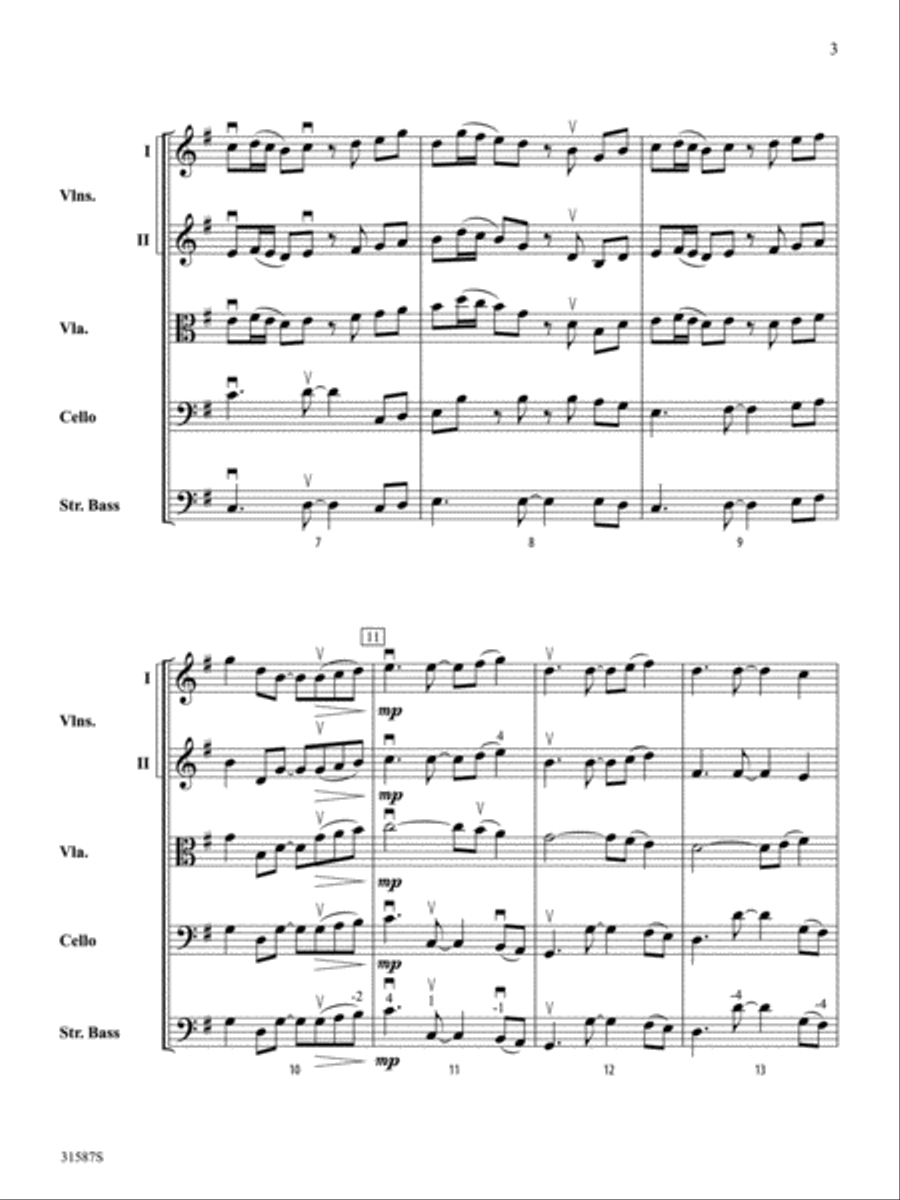 <br>Sheet music extract