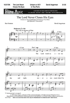 The Lord Never Closes His Eyes