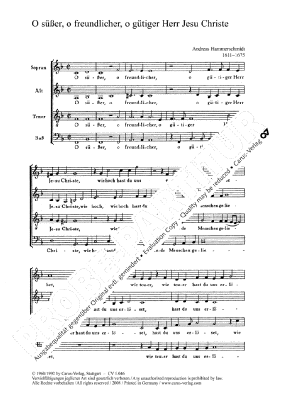 O susser, o freundlicher 4-Part scores gallery preview page 3