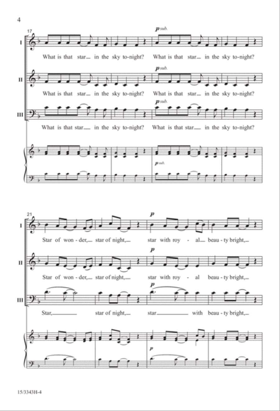 What Is That Star? What Is That Star? 3-Part scores gallery preview page 4