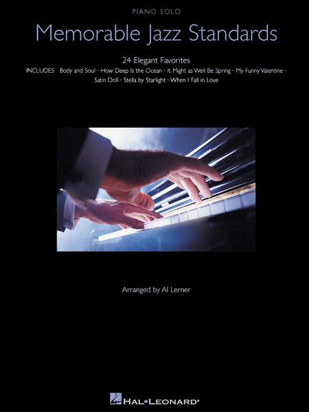 Memorable Jazz Standards by Al Lerner Piano Solo - Sheet Music