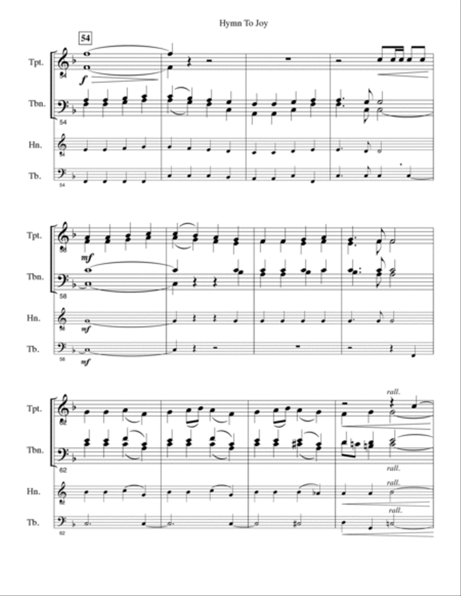 Hymn To Joy (opt organ) Organ scores gallery preview page 6