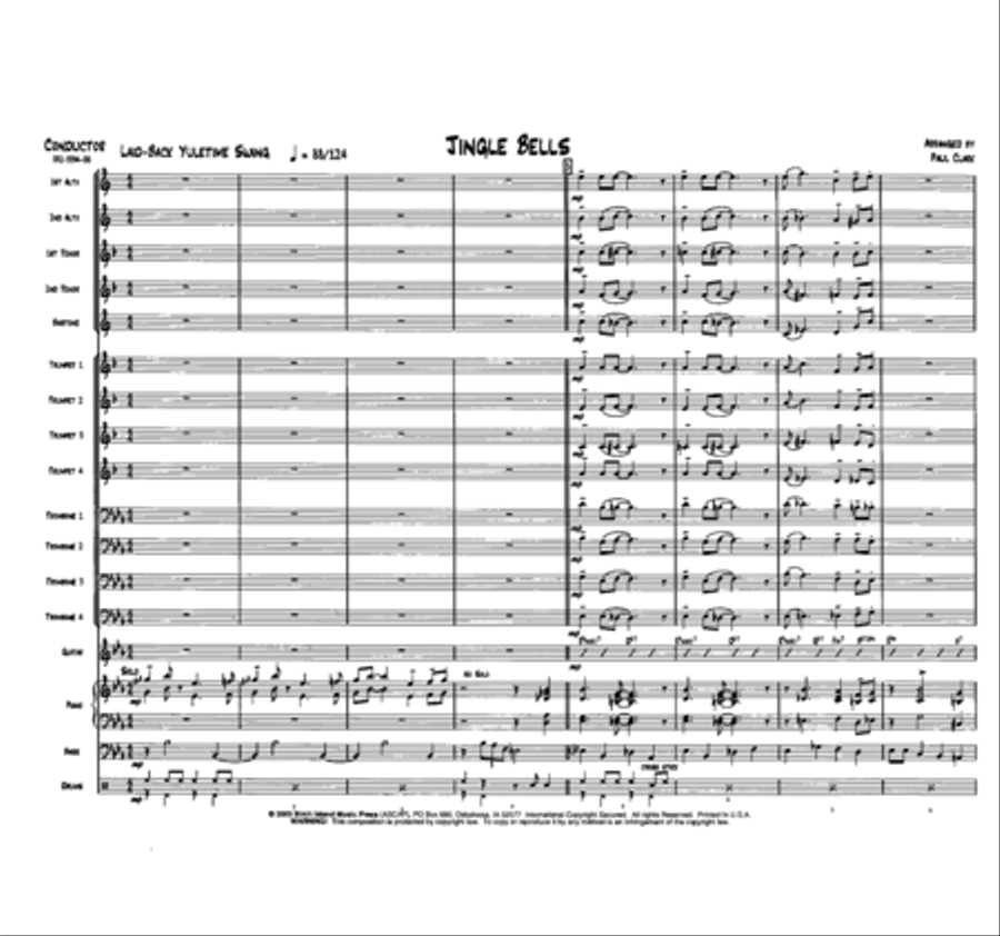 Jingle Bells Jazz Ensemble scores gallery preview page 2