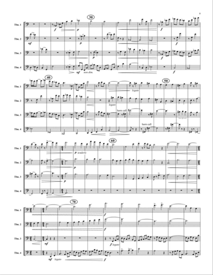 Crucible Trombone Quartet scores gallery preview page 5