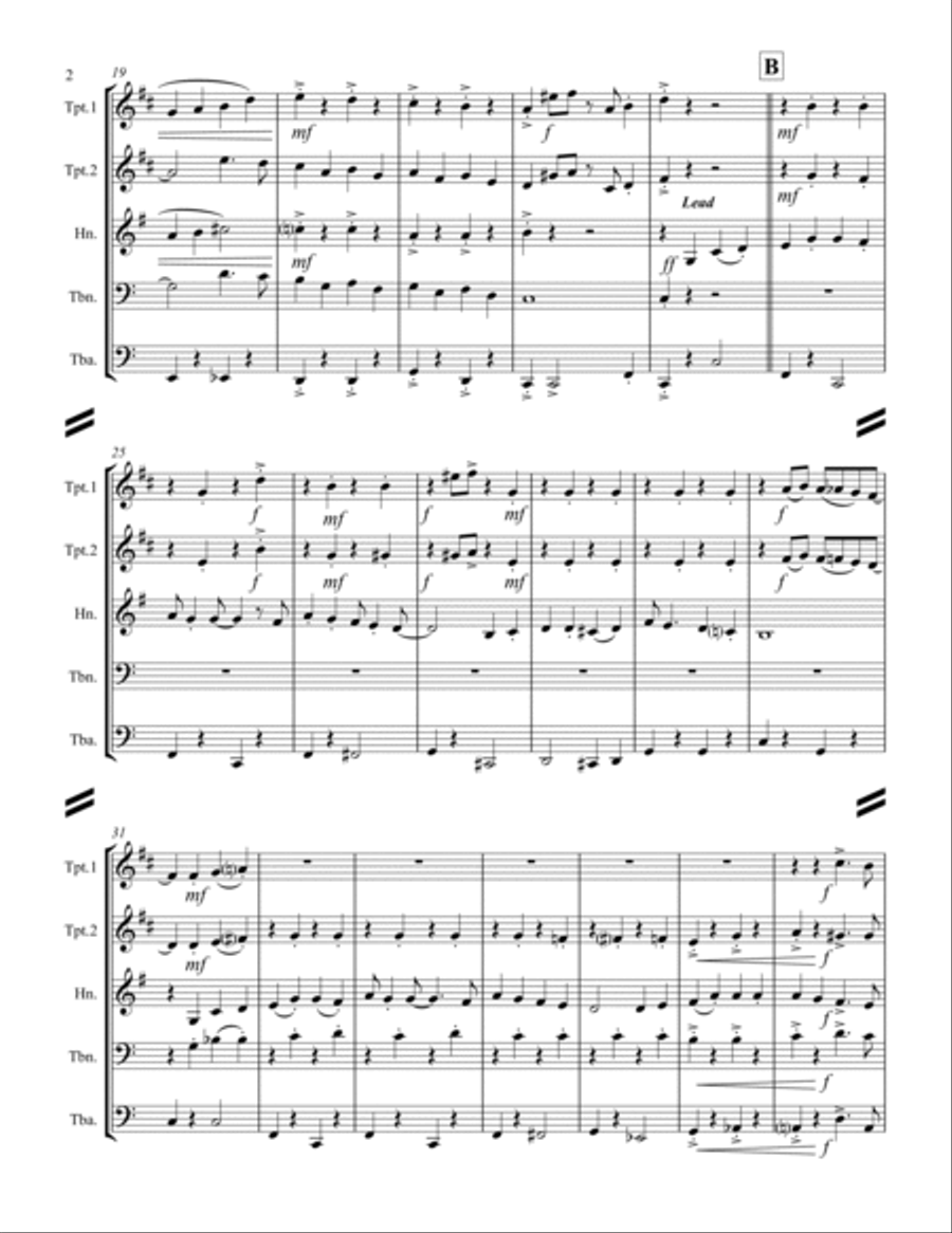 (There's No Place Like) Home For The Holidays Horn scores gallery preview page 3