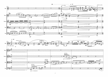 "V5 - Quintet for Vibraphone and String Quartet" (1995) [Full Score] image number null