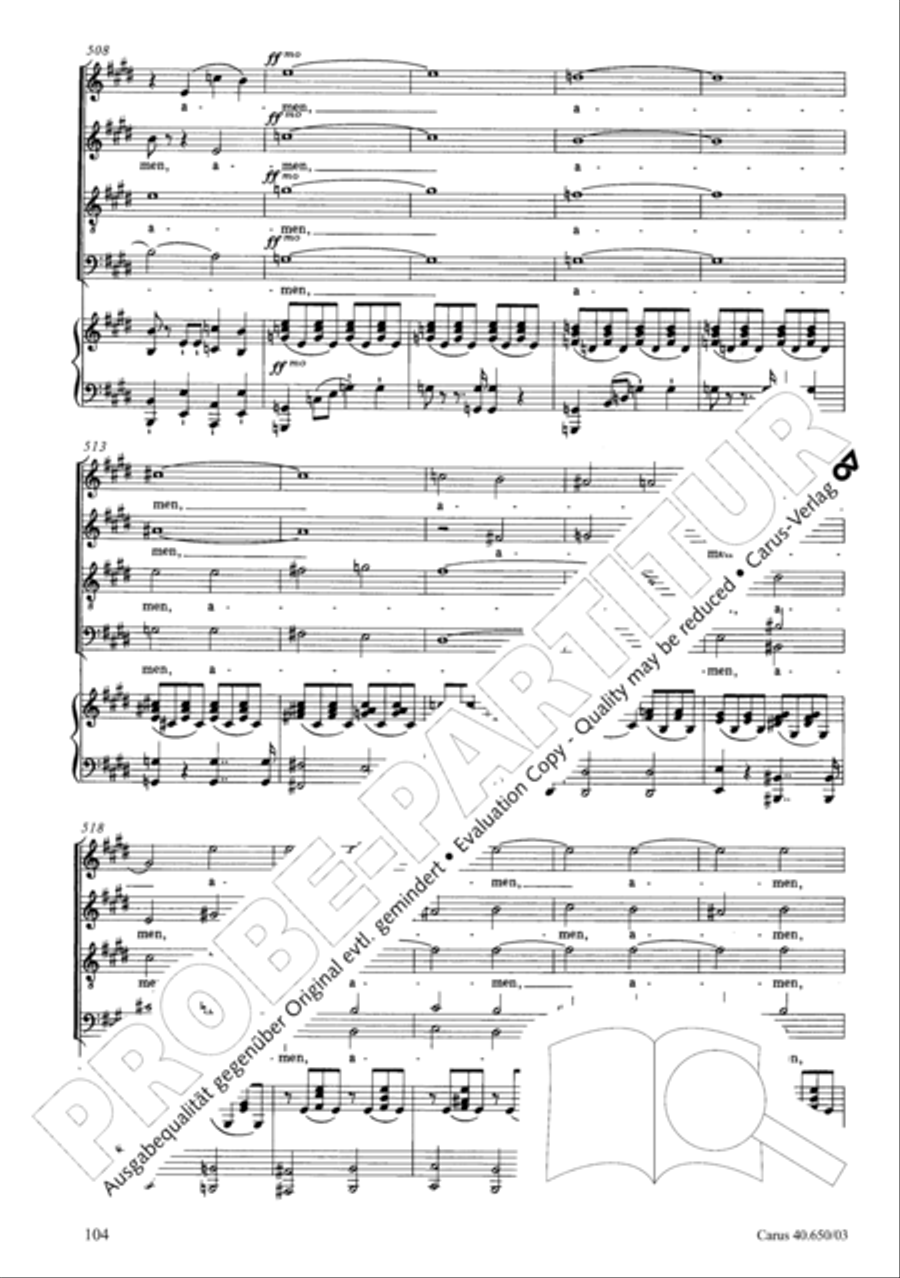 Petite Messe solennelle 4-Part scores gallery preview page 107