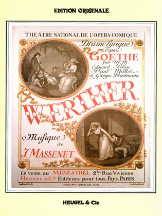 Book cover for Jules Massenet - Werther (version Chant - Piano)