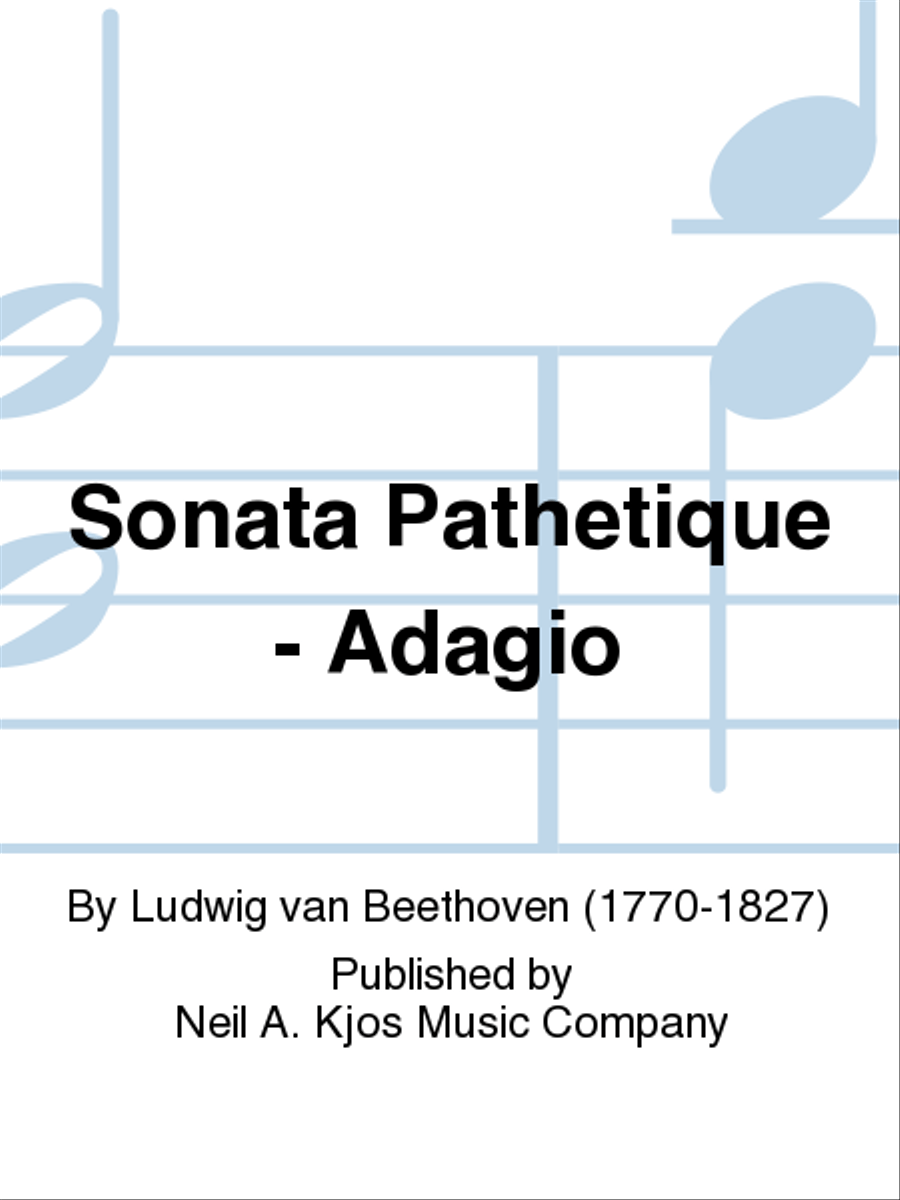 Sonata Pathetique - Adagio Alto Saxophone scores gallery preview page 1