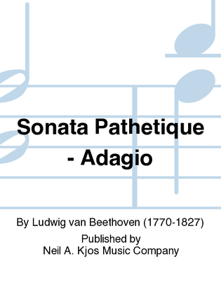 Book cover for Sonata Pathetique - Adagio