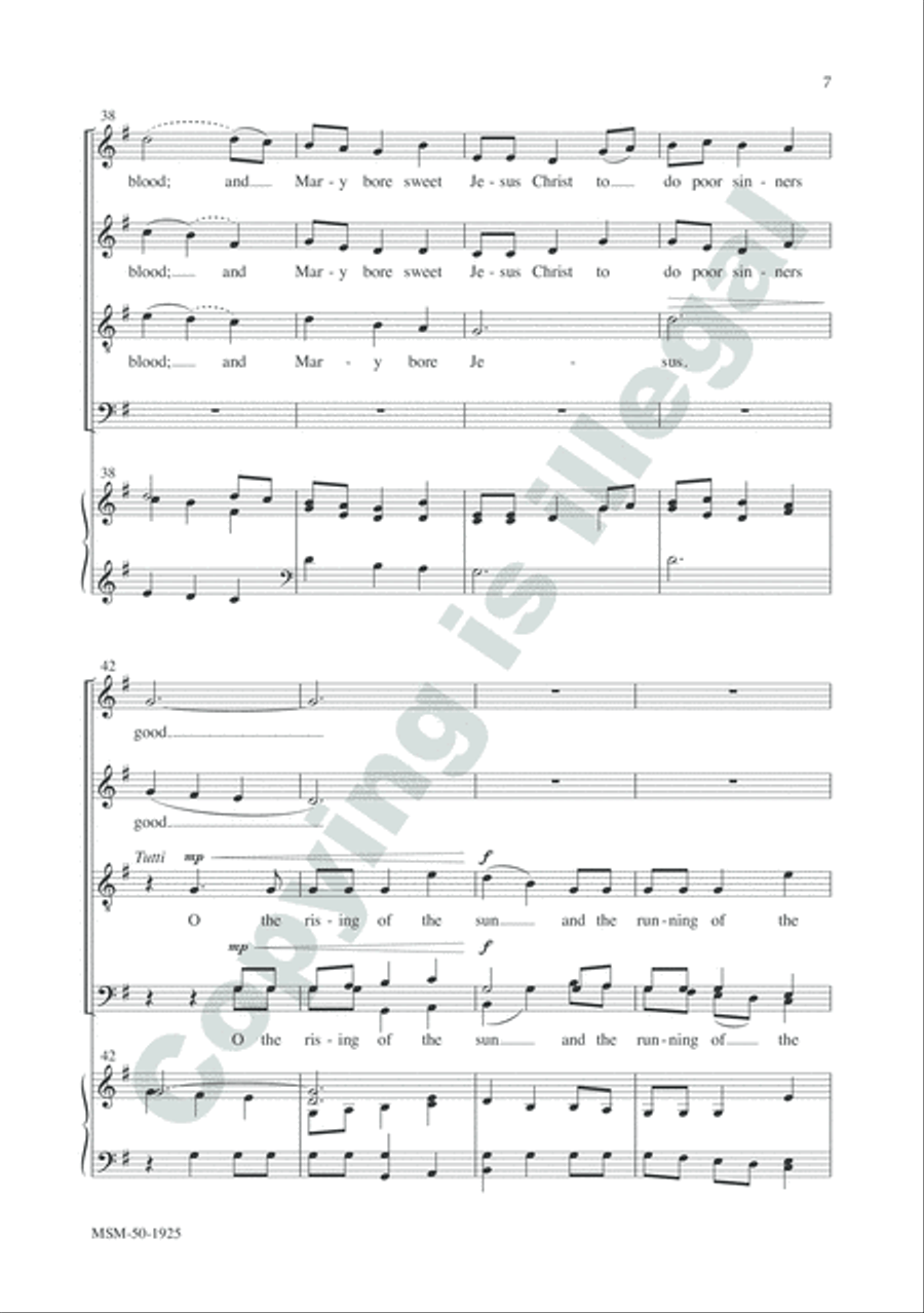 The Holly and the Ivy The Holly and the Ivy Divisi scores gallery preview page 7