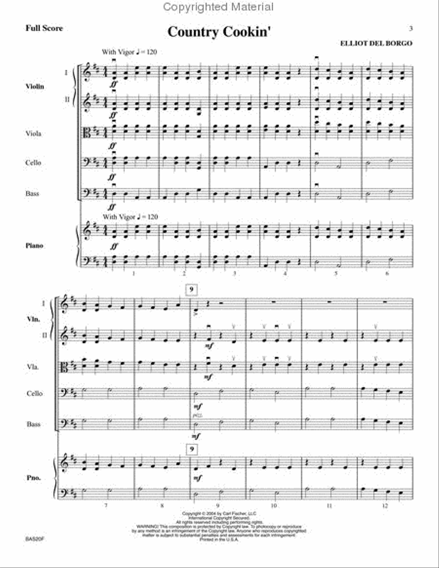 Country Cookin' String Orchestra scores gallery preview page 2