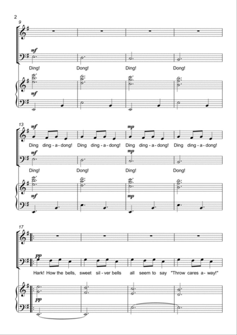 Carol of the Bells - 2 part choir - SB - Mixed Voices 2-Part scores gallery preview page 2